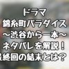 ドラマ『錦糸町パラダイス～渋谷から一本～』ネタバレを解説！最終回の結末とは？！